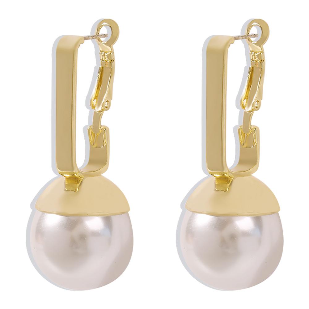 Pearl Earrings for Women Baroque Simulated Pearl Charms Kpop Earrings Kolczyki Ladies Jewelry Christmas Gift