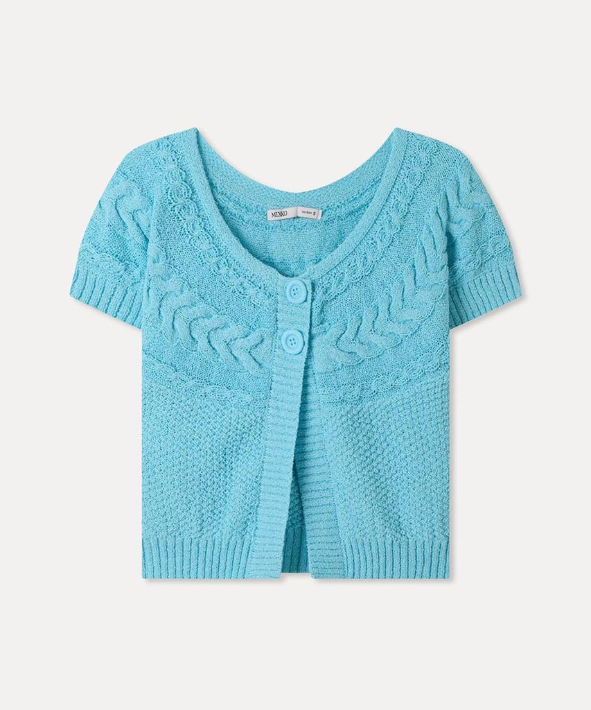 Кардиган Mixxo с пуговицами, короткий рукав_Miwckg909T