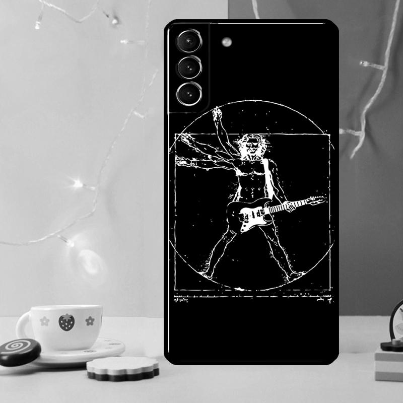 Чехол для телефона Rock Roll Skull для Samsung Galaxy S25 Ultra S20 S21 S22 S23 S24 Plus S9 S10 S24 FE S25 FE