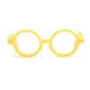 Round Frame Candy Color Toys Eyewear Clear Lens Eyeglasses Plush Doll Miniature Doll Glasses