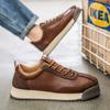 Ретро мода коричневые мужские низкие кроссовки большой размер 45 дышащие плоские туфли кроссовки мужские повседневные кроссовки на шнуровке Zapatillas Hombre