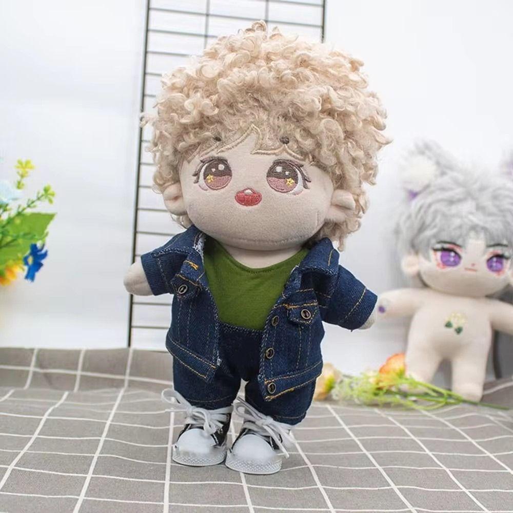Casual Wears Doll Jacket Pants Clothes Suit Doll Coat Tops Fashion Cotton Doll Jeans  Kids Toys