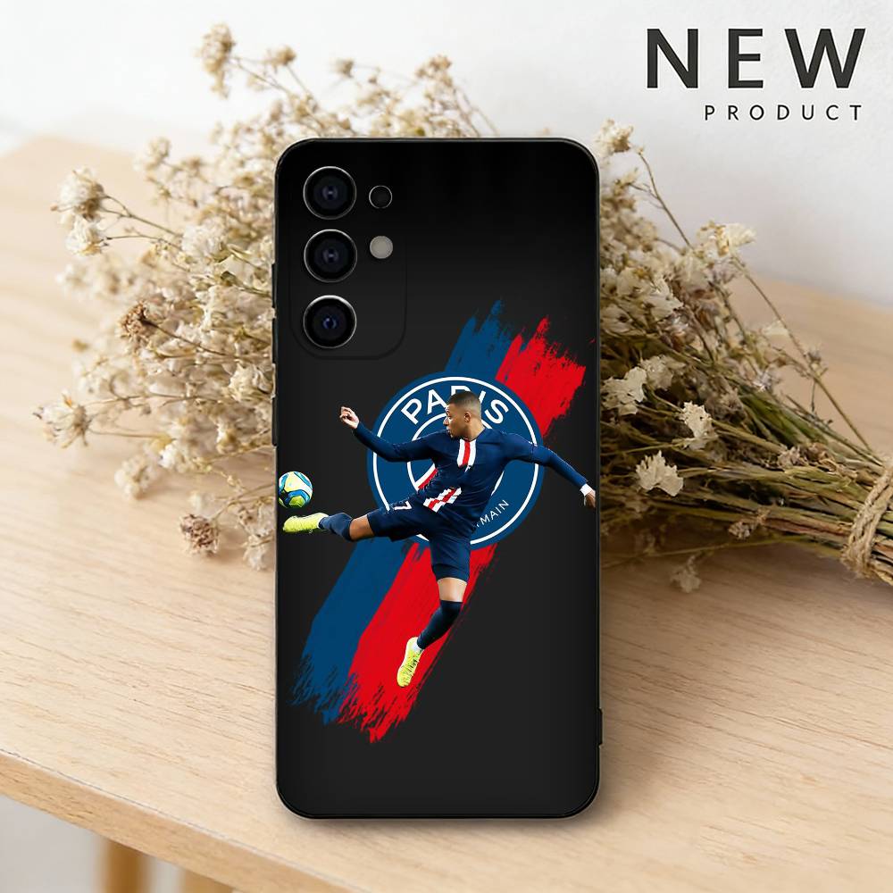 Чехол для телефона K-Kylian M-MbappeS с изображением футболиста Для Samsung S26,25,24,21,22,23,30,20,Ultra,Plus,Fe,Lite Черный Мягкий Чехол