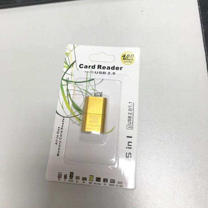 Портативный USB Мини 20 Картридер Адаптер для Карт Памяти Micro SD TF T-Flash Флеш-накопитель