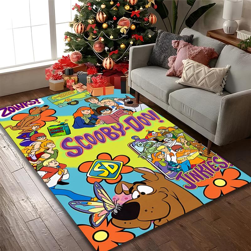 1pc SCOOBY-DOO Rug, Digital Printed Home Chair Sofa Mat, Durable Office Area Carpet, Beautiful Festival Decorations