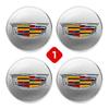3D For Cadillac Escalade Deville CTS CT5 XT5 XTS XLR BLS SLS STS ATS 67mm 4pcs Car Wheel Center Hub Caps Cover Emblem Accessorie