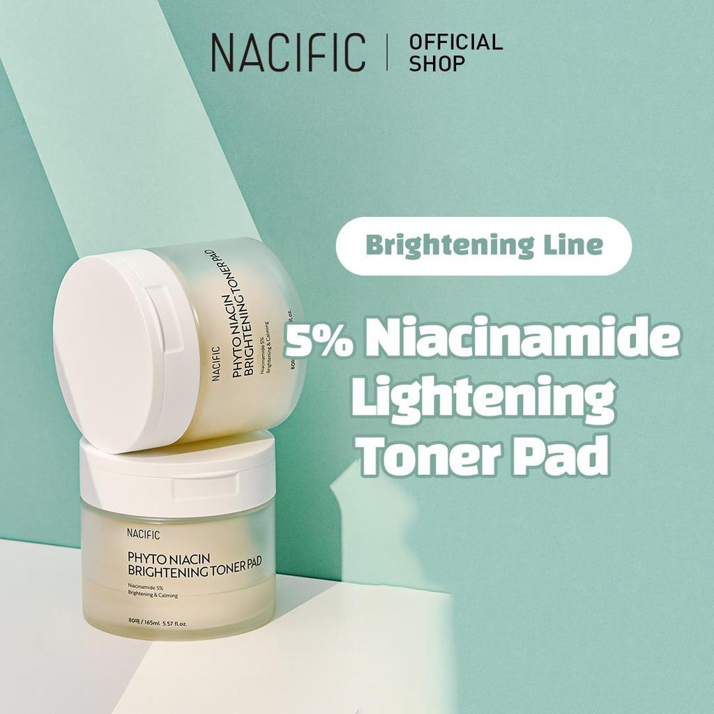 NACIFIC Осветляющий тонер-диск Phyto Niacin 160 мл 80 шт., охлаждающий, увлажняющий
