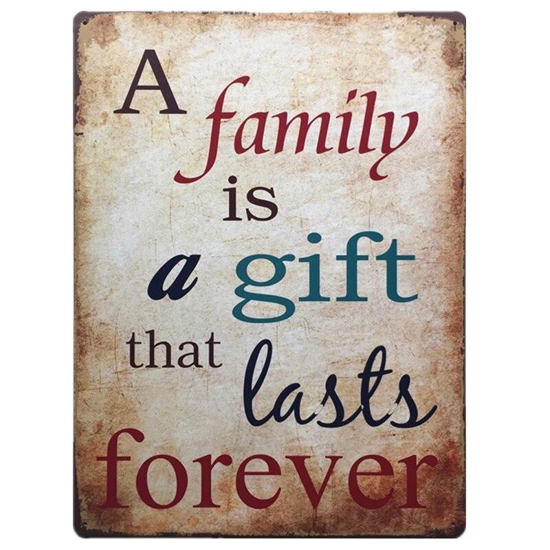 Inspiring Slogan Classic Sentence Metal Plate Tin Poster Optimistic Words Metal Plaque for Family Cafe Man Cave Vintage Decor