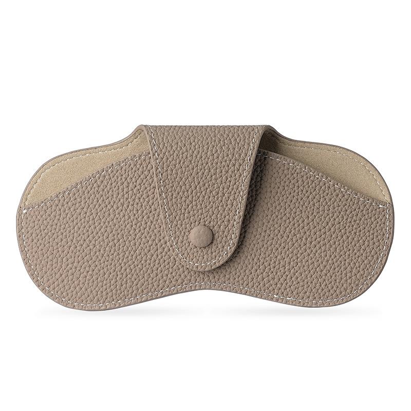 Литературный молодежный женский чехол для очков из кожи первого слоя, пылезащитный бокс для хранения солнцезащитных очков, защитный чехол для солнцезащитных очков из мягкой кожи