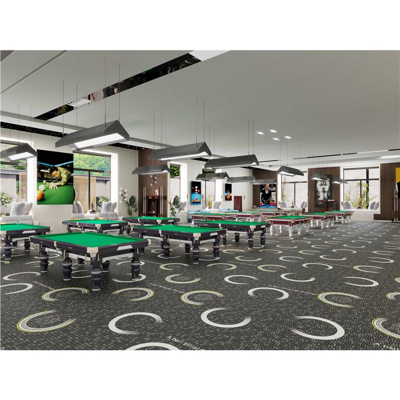 Billiard Hall Nylon Carpet: Waterproof, Fireproof, Full Coverage for Commercial Use