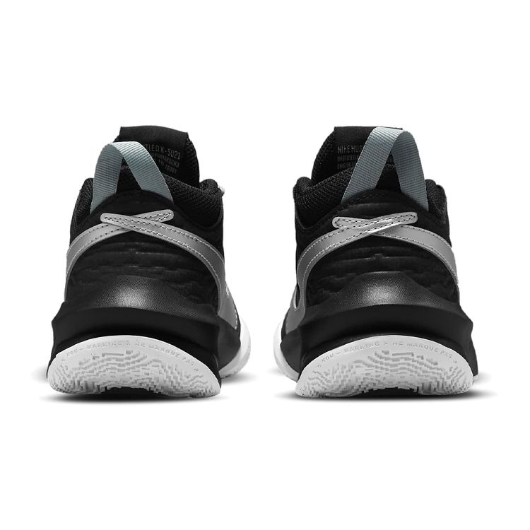 Nike Детские кроссовки Team Hustle D10 GS Black Metallic Silver Volt White CW6735-004