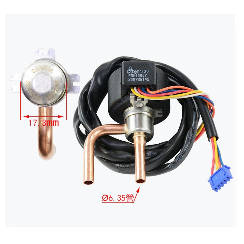 Электромагнитный клапан серии Sanhua DPF DC12V 5 6-проводной ремонт частоты R22 R404 134a Электронный расширительный клапан кондиционера