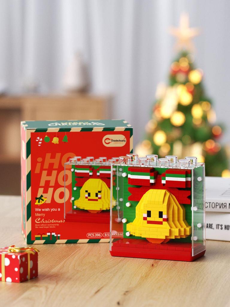 Квадратный Зоопарк Санта Клаус Панда и Тигр Строительные Блоки - Совместимы с Лего, Идеальный Подарок