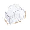 INS Style Desk Stationery Storage Box 3 Grids Pen Storage Box Durable Makeup Brushes Box