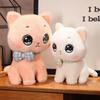 Cat Wearing Bow Stuffed Toy Cute Cartoon Children Birthday Holiday Gift Doll