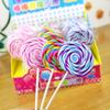 4 Piece Cartoon Cute Candy Eraser Lollipop Rubber For Kids Novelty Stationery Office School Supplies