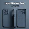 Luxury Liquid Silicone Phone Case For Apple iPhone 16 15 14 13 12 11 Pro Max Soft Case Shockproof Bumper Cover Phone Accessories