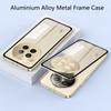 Для Realme 12 Pro Plus чехол с металлическим каркасом из алюминиевого сплава для Realme 12Pro + 5G матовый прозрачный бампер для телефона акриловая задняя крышка