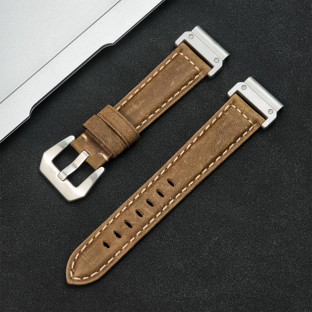 Ремешок Quickfit 26 мм 22 мм для Garmin Epix Pro 51 мм 47 мм Tactix 8 7 Pro Fenix 8 7 7X Enduro3 Аксессуары для часов из натуральной кожи
