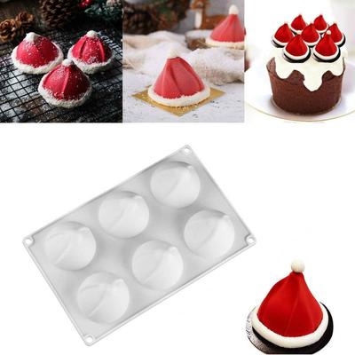 Новая Рождественская шляпа Силиконовые формы Инструмент для украшения торта Форма для выпечки Французский десерт Мусс Форма для торта Выпечка Чашка LS
