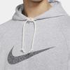 Nike Толстовка с капюшоном и длинным рукавом с логотипом алфавита, мужские топы, серый CK2977-902
