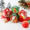 Christmas Hand-held Rope Apple Candy Packaging Box, Christmas Eve Peace Fruit Biscuit Creative Gift Baking Paper Box