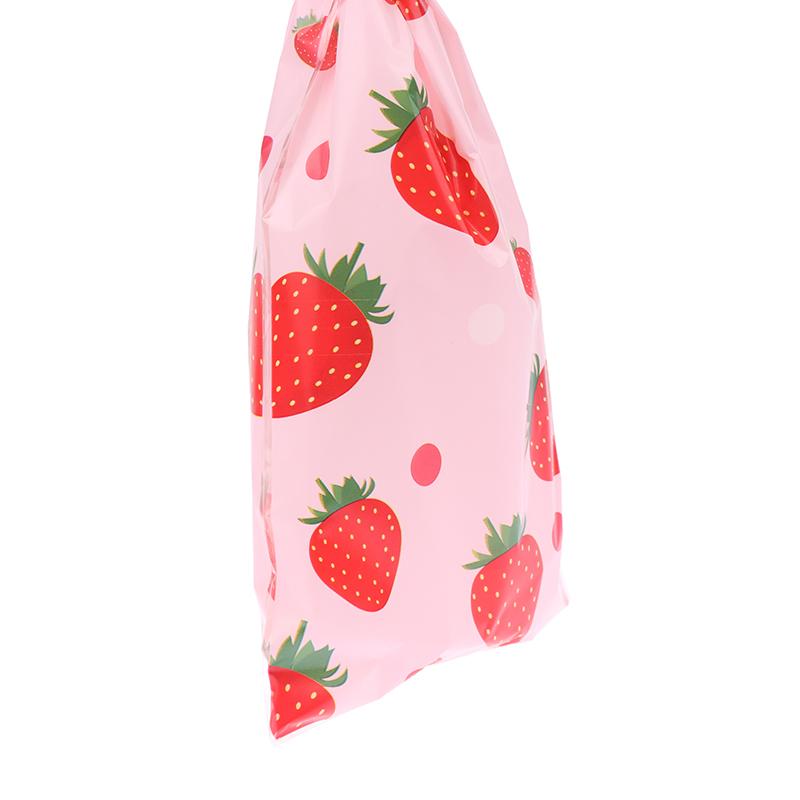 50Pcs Pink Strawberry Party Candy Gift Bags Snack Packing Bag Wedding Party Gift Bag Kids Girls Birthday Supplies Baby Shower