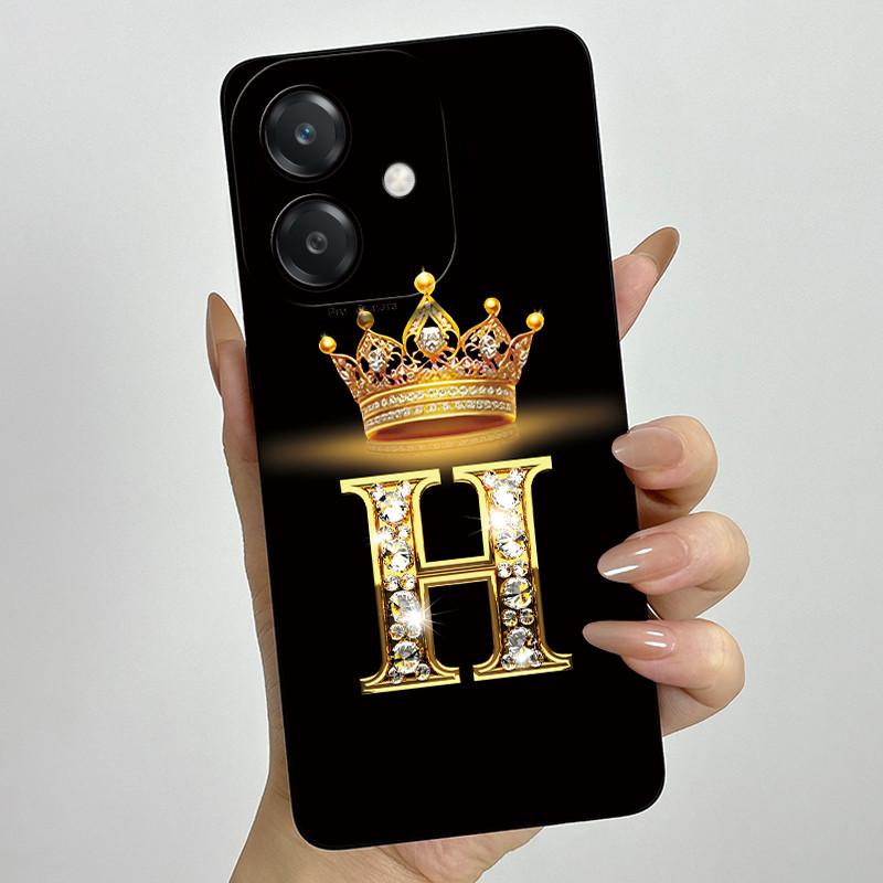 Чехол для Oppo A60 5G Силиконовый Чехол с Буквой Короны Ударопрочный Чехол Для OPPO A3 5G CPH2683 Чехол Для OPPO A3X A 3X A40 A40m 4G Чехол для Телефона