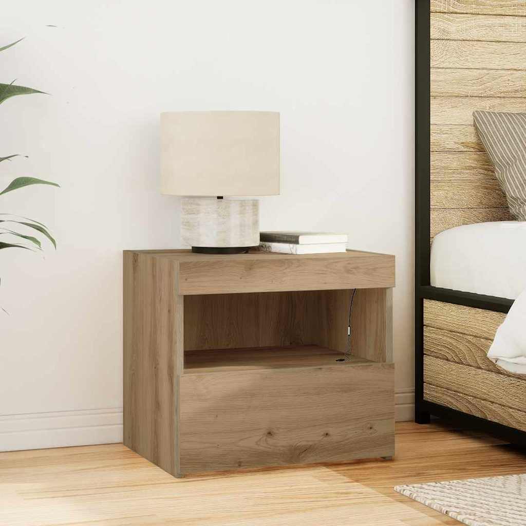Nightstand Artisan Oak 50 x 40 x 45 cm engineered wood