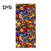 Stained Glass Static Window Film Vintage Flower Privacy Protection Sun Blocking Glass Cling Waterproof PVC Window Covering Film