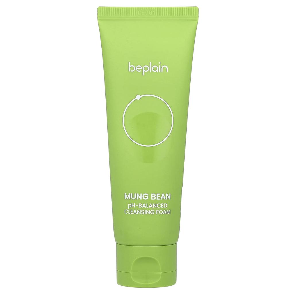 BEPLAIN Mung Bean, pH Balanced Cleansing Foam, 2.7 Fl Oz (80 Ml)