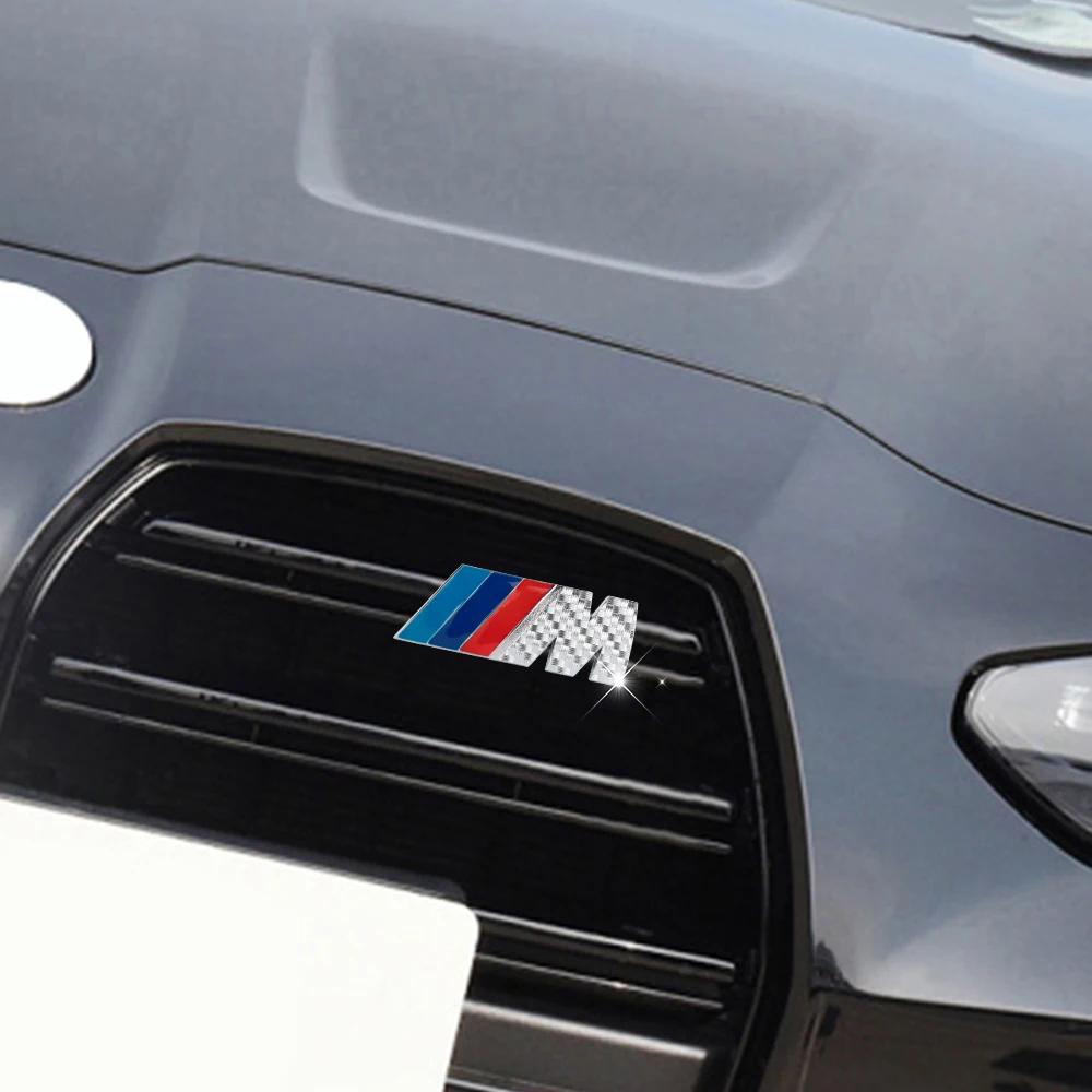 For BMW M M3 M5 POWER E90 E92 E93 F20 Sticker 3D Metal Auto Front Grille Badge Decoration Car Emblem Modification Accessories xs3