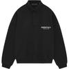 Fear of God Essentials Флисовое поло черное мужские топы 192HO244390F