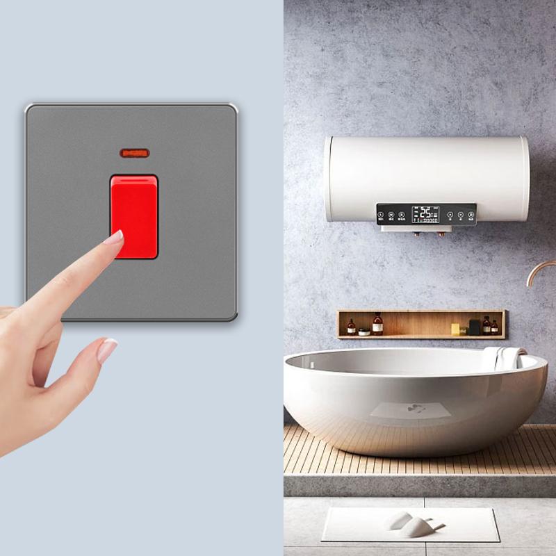EU RU UK 20A 45A настенный выключатель высокой мощности, стандартная пластиковая панель Кореи, тумблер включения/выключения для водонагревателя, освещения, кондиционера
