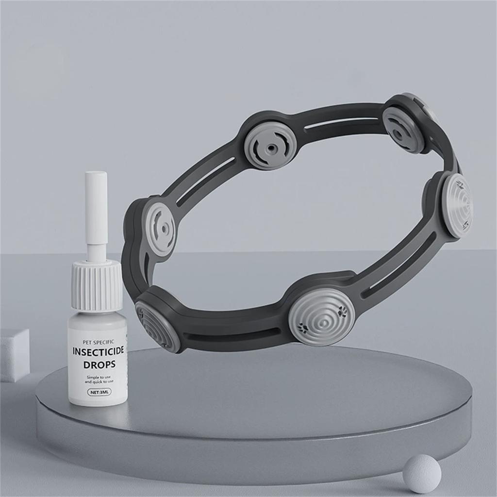 Ошейник для собак и кошек, регулируемый ошейник для борьбы с гельминтами 5 мл