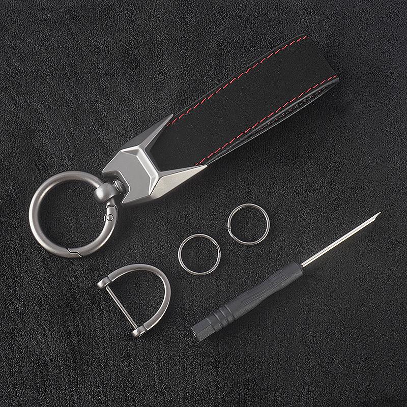 mrjvb7 Car Keychain Keyring Chain Hanging Pendant Fob Gifts For Volvo Xc60 Xc90 V40 V60 S60 V50 V90 S80 C40 XC40 V70 XC70 C30 Accessory