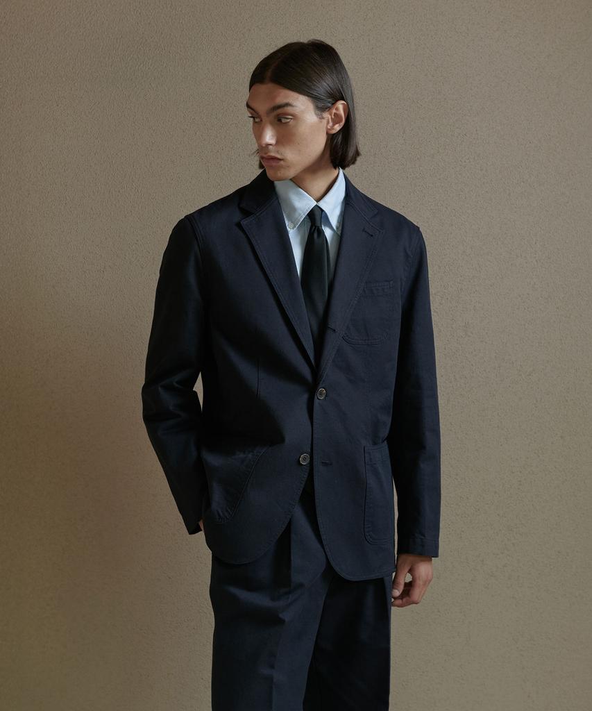 Prodeshirt High-Density Cotton Oxford Blazer (Navy)