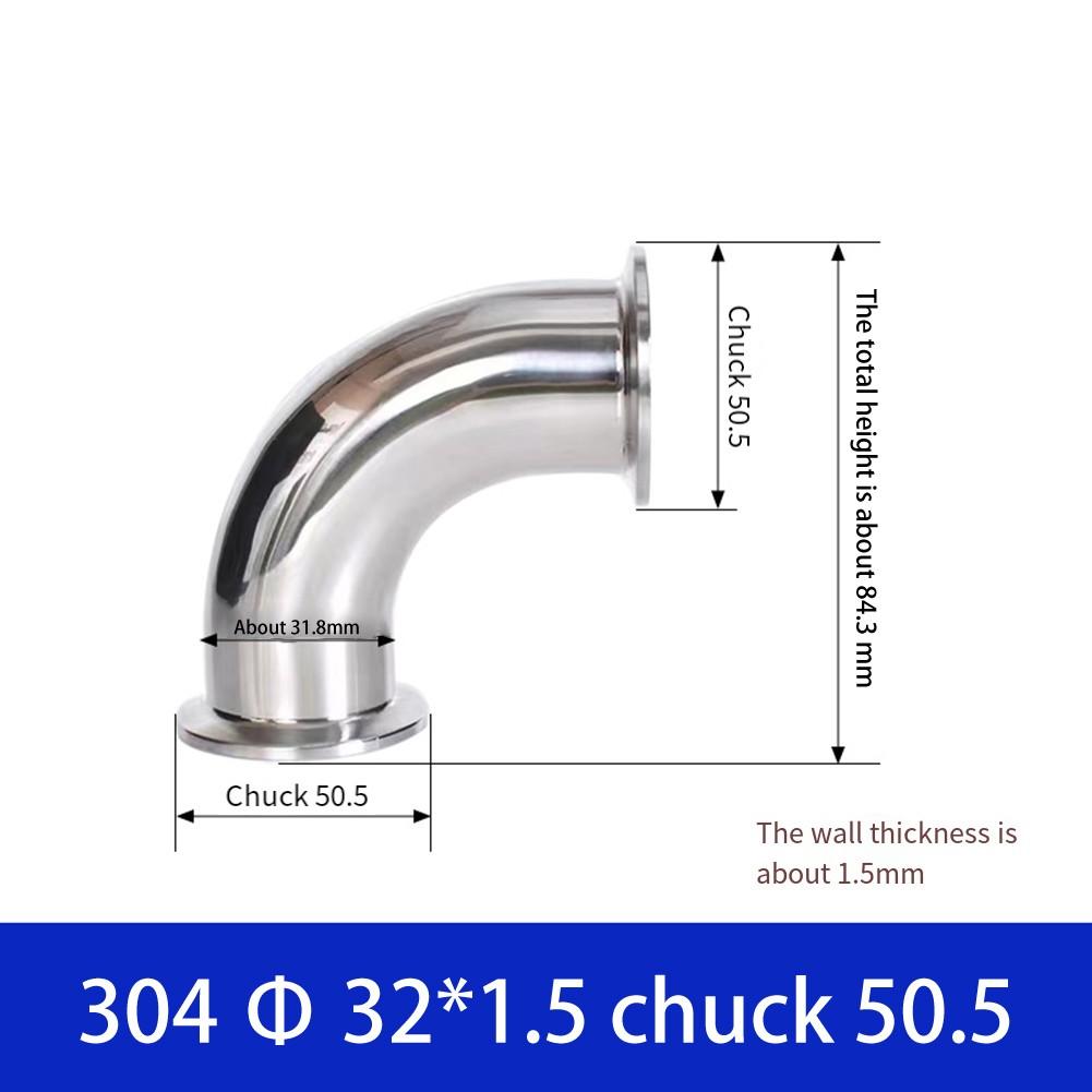 Совместимый с Tri Clamp санитарный угловой фитинг с соединением под прямым углом