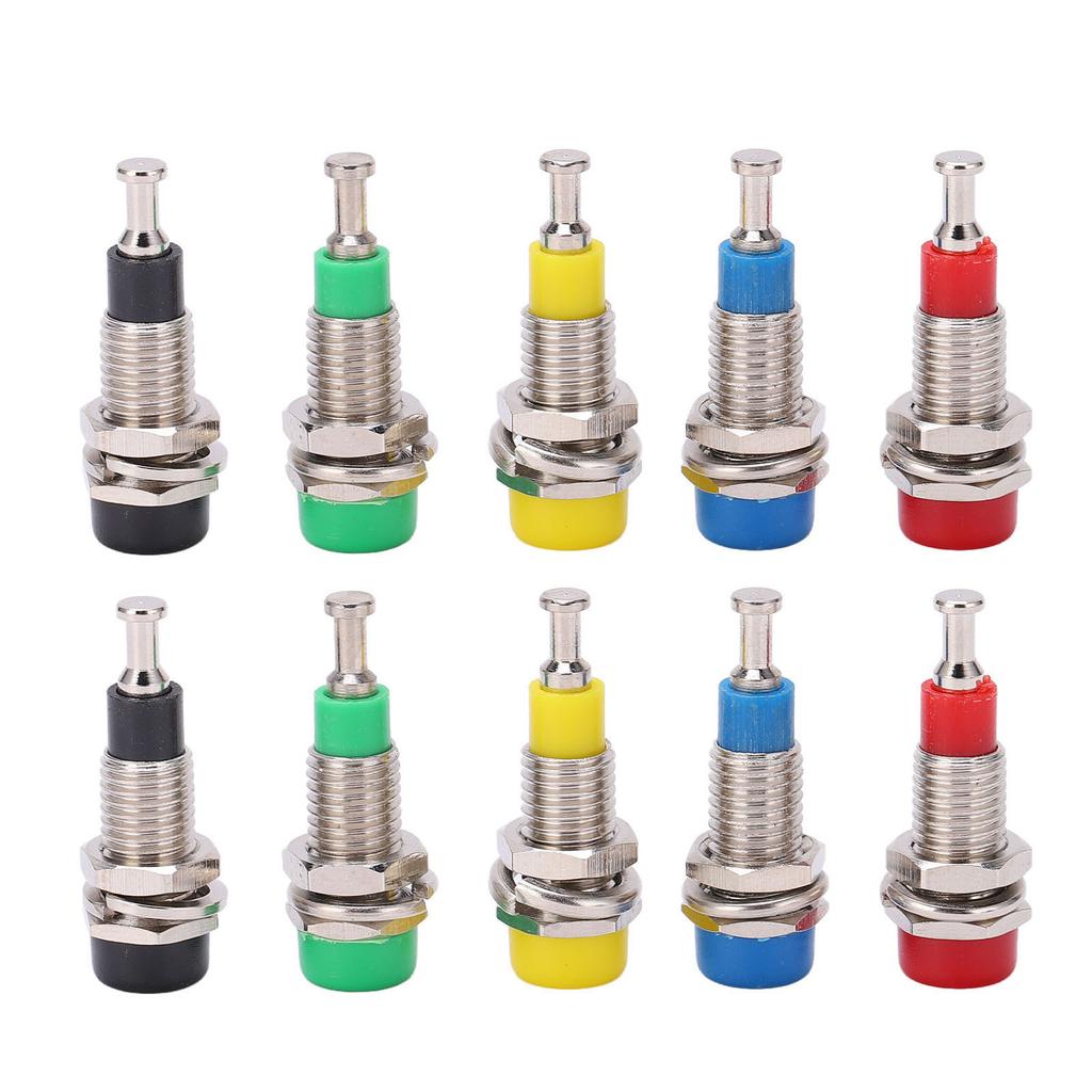 2 комплекта J.40006 2 мм позолоченный банановый гнездовой разъем для монтажа на панель для электронных устройств