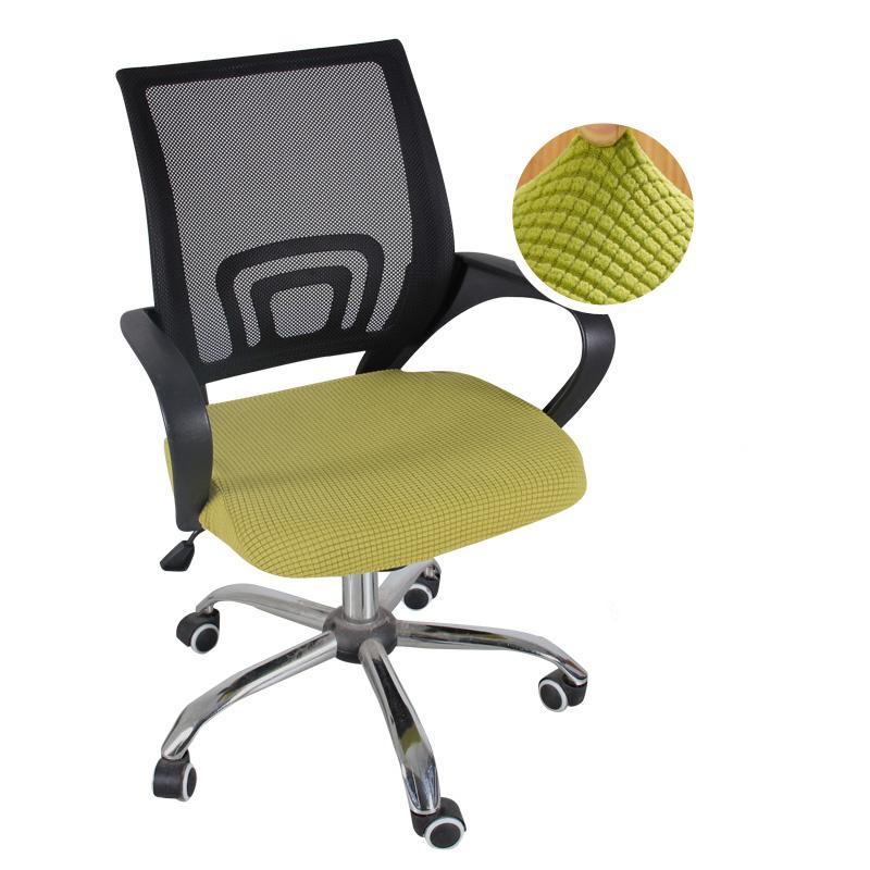 Эластичность Офисные Стрейч Чехлы для Компьютерных Стульев Однотонный Чехол на Сиденье Стула