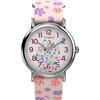 Timex Women's Peanuts Floral 38mm Watch - Pink Strap, White Dial, Silver-Tone Case, Pink/White/Silver-Tone, Modern