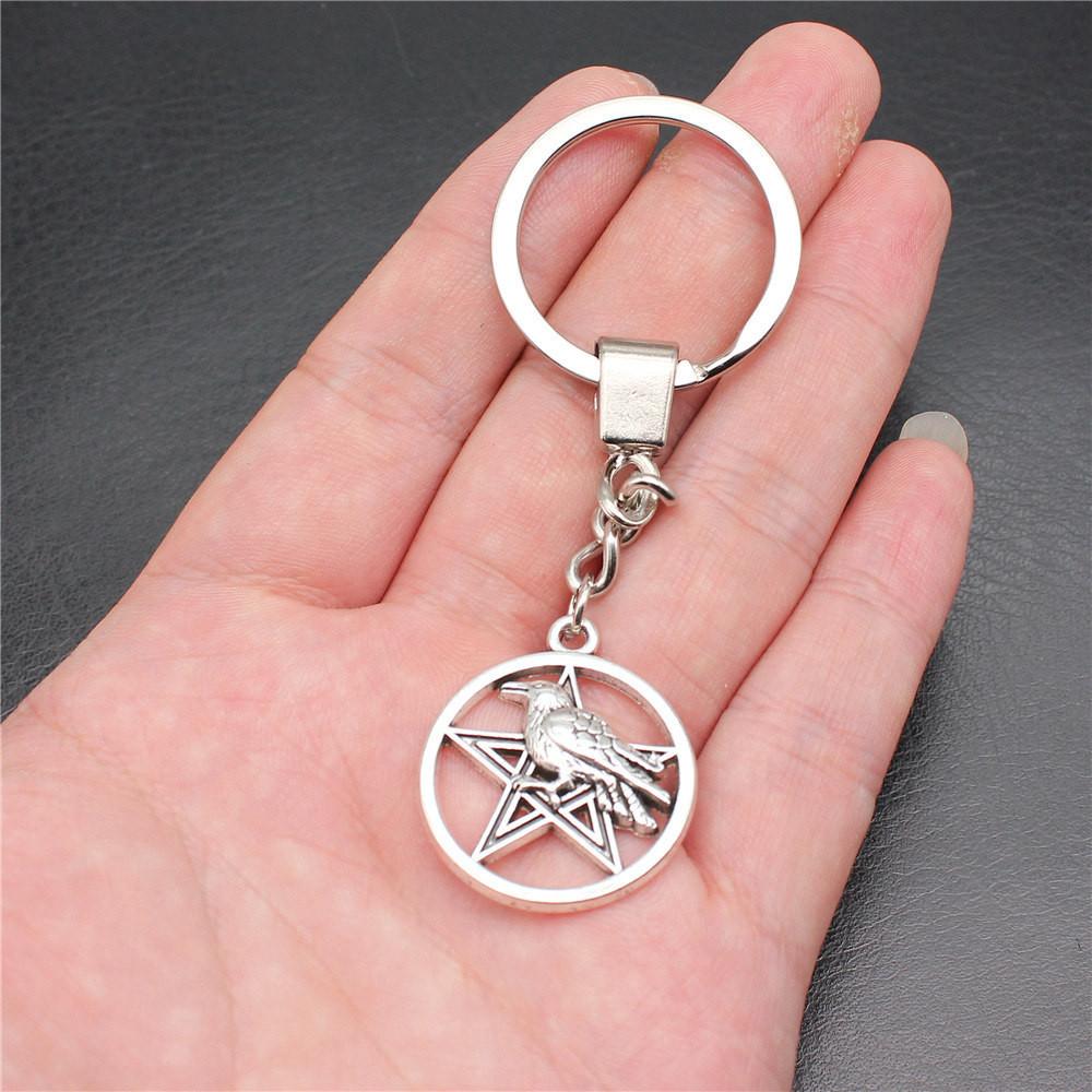 Солнце Луна Пентаграмма Брелки Женские Ювелирные Изделия Бизнес Креативный Сувенир