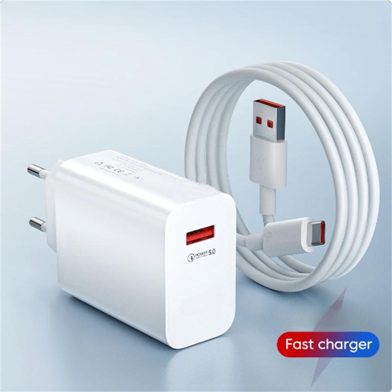 Зарядное устройство USB для быстрой зарядки QC3.0 Кабель USB C Тип C Зарядное устройство для мобильного телефона для iPhone Huawei Samsung Xiaomi Быстрая зарядка