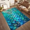 Mermaid's Underwater Adventure Floor Mats for Living Room, Bedroom and Room Decoration Are Suitable for Gifts.