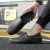 Rain Boots Men's Low-top Business Imitation Leather Shoes Non-slip Waterproof Breathable Water Shoes Fashion Chef Work Rubber Shoes Men's Rain Shoes