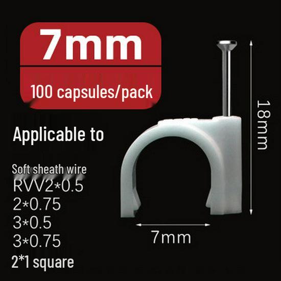 U-Shaped Steel Nail Cable Clips (4-50mm) for Telephone/Network Wires