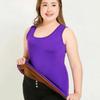 Plus Size M-5XL Velvet Women Vest Sexy Winter Clothing Thermal Underwear Warm Body Tops Sleeveless Solid Slim O Neck Undershirt