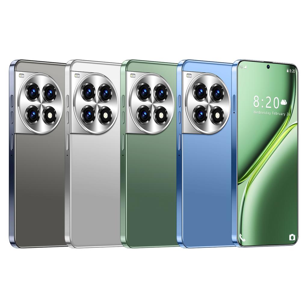 S12 Plus 5G Smartphone - 7.3-inch Large Screen, 2GB RAM + 16GB ROM, Premium Circular Camera Design