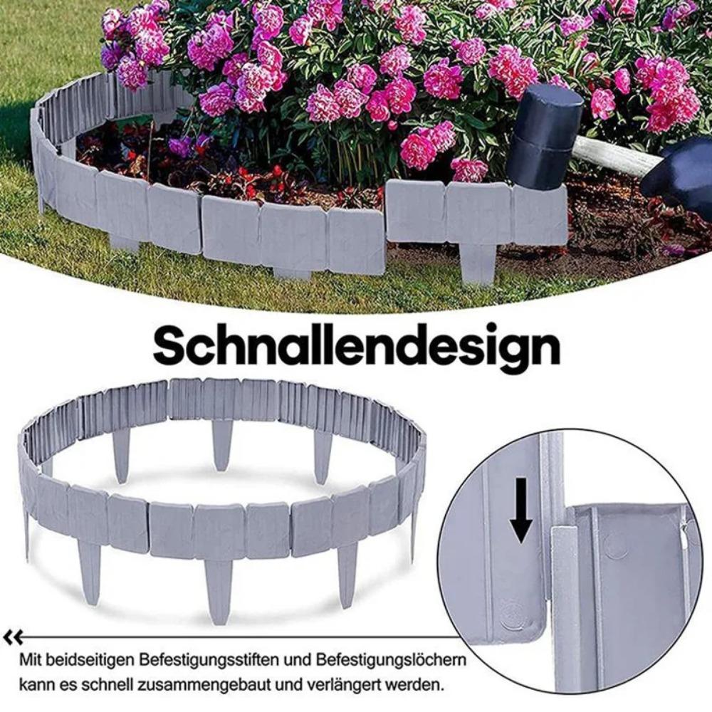 1-10 шт. имитация камня, газонный забор, садовая окантовка, блокировка, пластиковая клумба, бордюр, двор, пейзаж, украшение дома