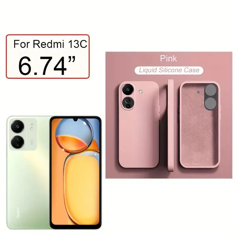 Жидкий силиконовый чехол для Xiaomi Redmi 12 12C 13C противоударный чехол для Redmi Note 12 Pro Plus Note 12S 4G Note 12 5G 4G Note12 Pro + 5G чехол для телефона